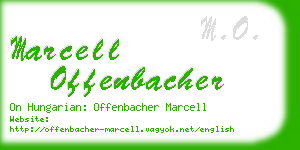 marcell offenbacher business card